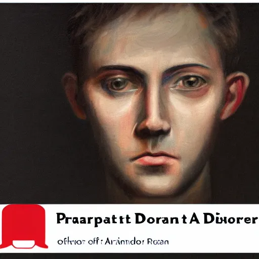 Image similar to Portrait of an AI named Dorian