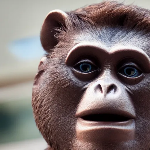 Image similar to face on elon musk on a monkey