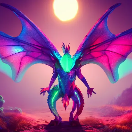 Shattered holographic fairy wings – How Many Dragons