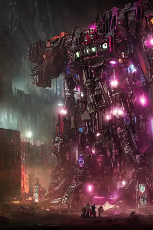 Image similar to Cybertron, Hot Topic store for goth Decepticons, cinematography by Wes Anderson, 4k octane render, intricate detail, photorealistic , cinematic lighting, Artstation