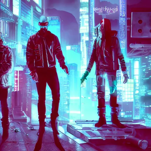 Prompt: cyberpunk bands