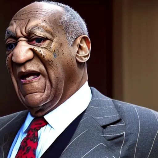 Image similar to hyperrealism morphing bill cosby into a big bug realistic 8 k