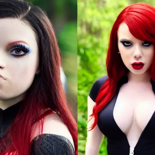 Image similar to Youtuber Blaire White as Marvel's Black Widow