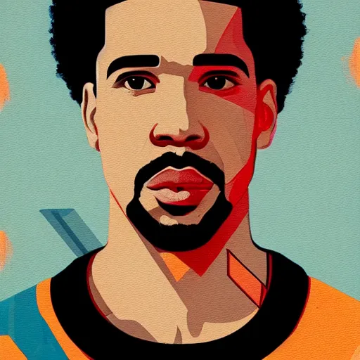 Image similar to Drake x Nike Profile Picture by Sachin Teng, asymmetrical, Organic Painting , Matte Painting, geometric shapes, hard edges, graffiti, street art,:2 by Sachin Teng:4