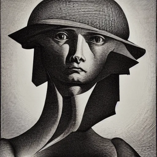 Image similar to lithography on paper conceptual figurative post - morden monumental dynamic portrait by goya and escher and hogarth, illusion surreal art, highly conceptual figurative art, intricate detailed illustration, controversial poster art, polish poster art, geometrical drawings, no blur