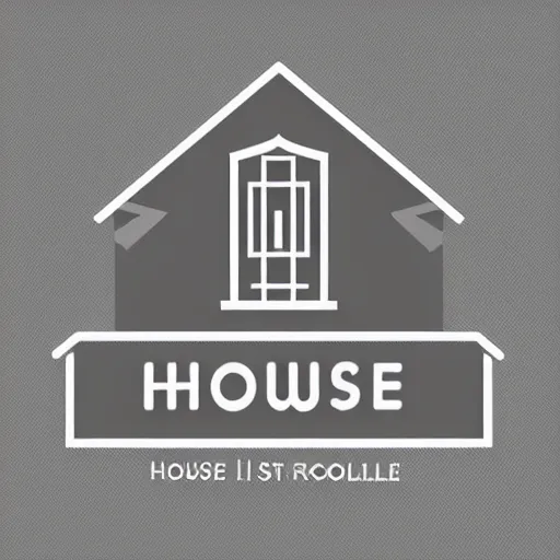 Prompt: house, minimalistic, vectorized logo style