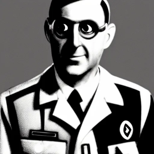 doctor nefario from despicable me as a nazi scientist