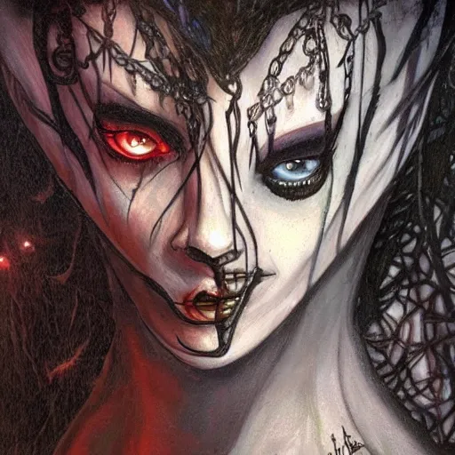 Image similar to planescape art style lady of pain