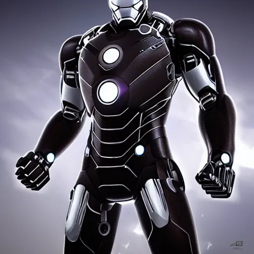 Prompt: photo of a black and silver ironman, highly detailed, 4k