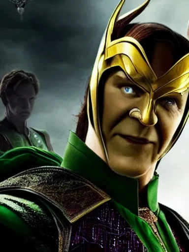 Prompt: putin as loki, still from avengers film, cinematic, movie poster