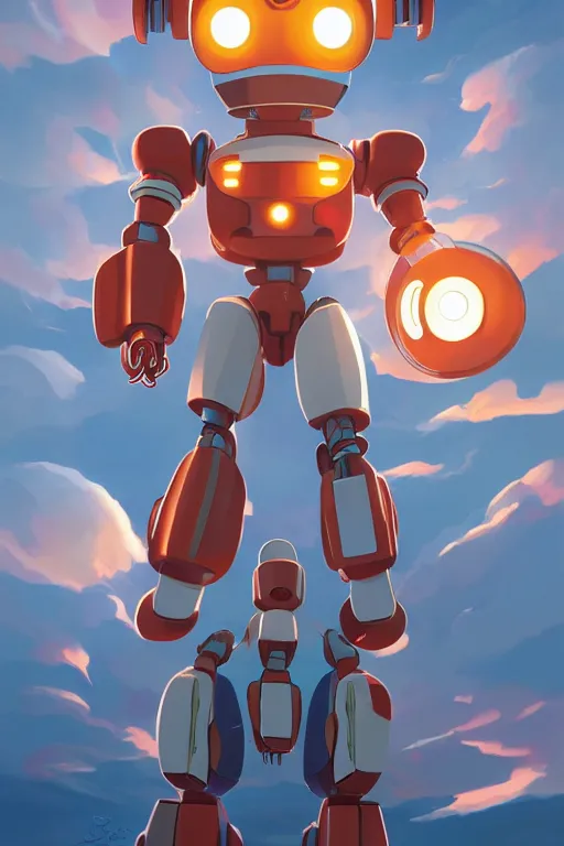 Image similar to metabots medabots medarotto medarot robot minimalist comics, behance hd by jesper ejsing, by rhads, makoto shinkai and lois van baarle, ilya kuvshinov, rossdraws global illumination ray tracing hdr radiating a glowing aura