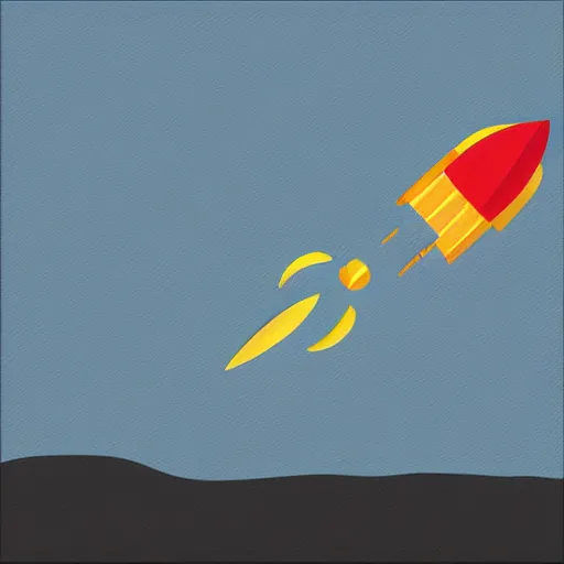 Prompt: rocket launch, digital art