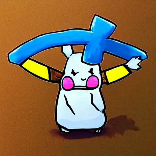 Image similar to an ice Pikachu