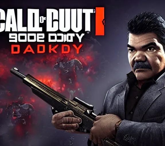 Image similar to george lopez in call of duty zombies, ps 4