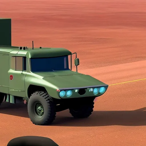 Image similar to HIMARS in Cars Pixar movie