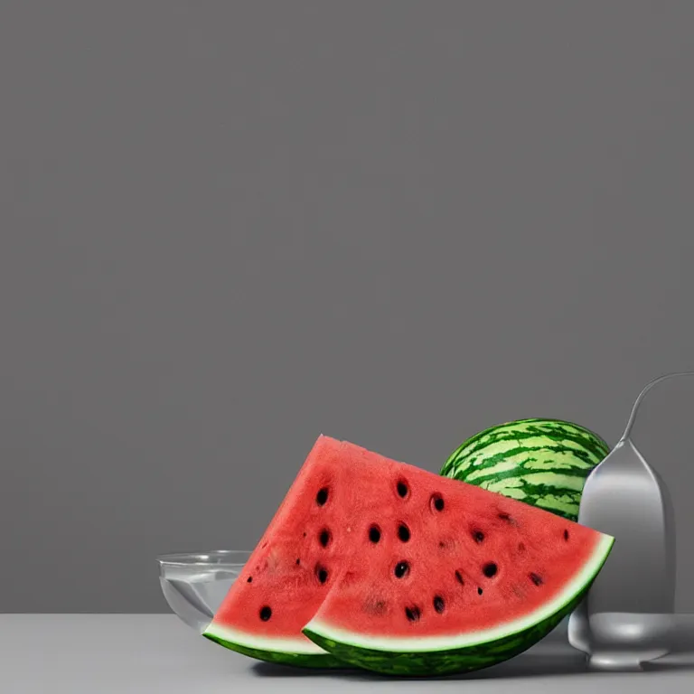 Prompt: still life watermelon by beeple, octane render, cgsociety