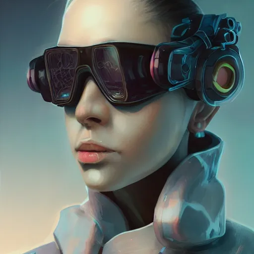 Prompt: concept art of cyberpunk scientist by jama jurabaev, brush stroke, scifi accessories, trending on artstation, symmetry, high quality, extremely detailed