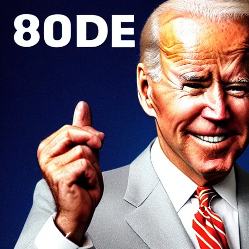 Image similar to Joe Biden in a 90's rap album cover