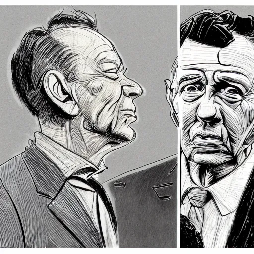 Image similar to a realistic yet scraggly portrait sketch of the side profile of a stern and sophisticated frank sinatra, trending on artstation, intricate details, in the style of frank auerbach, in the style of sergio aragones, in the style of martin ansin, in the style of david aja, in the style of mattias adolfsson