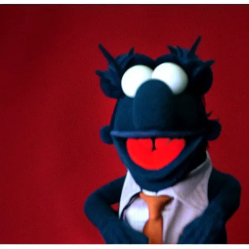 Image similar to the devil as a muppet