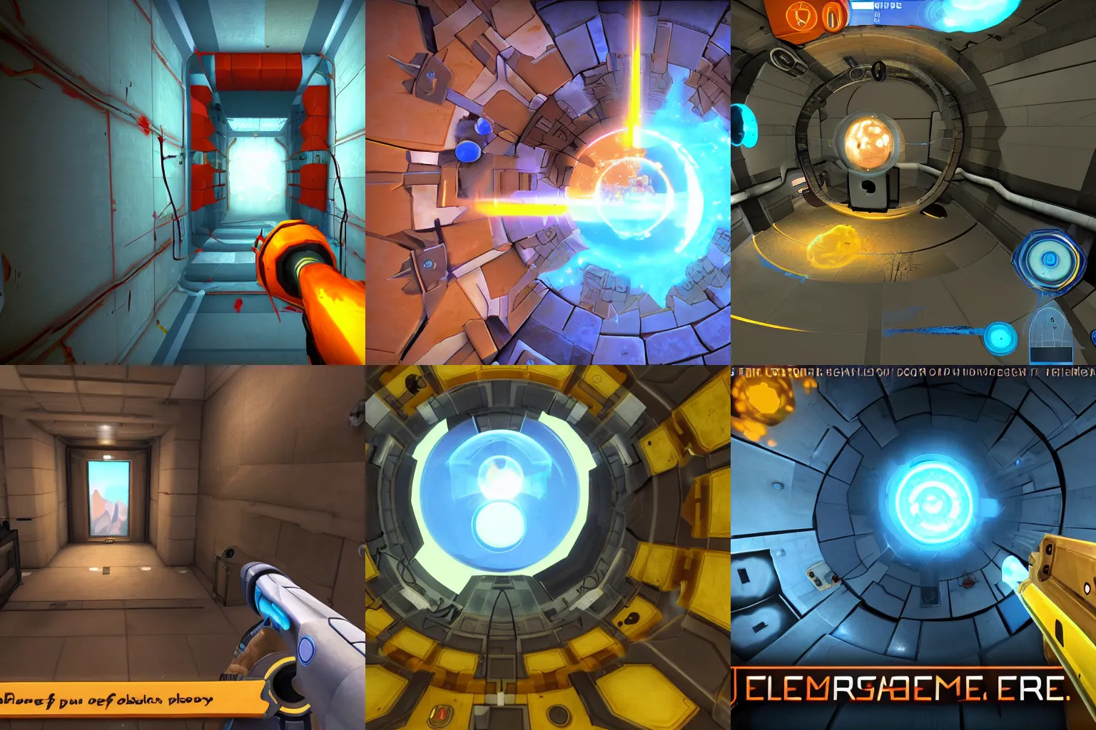 Prompt: screenshot of Portal 3 by Valve