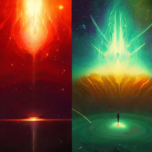 Prompt: a quasar in space, by anato finnstark, by alena aenami, by john harris, by ross tran, by wlop, by andreas rocha