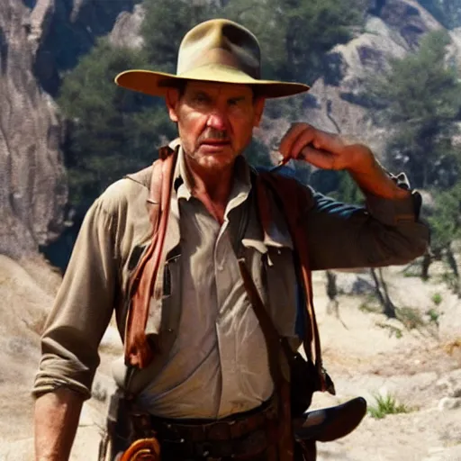 Image similar to Tom Sellek as Indiana Jones