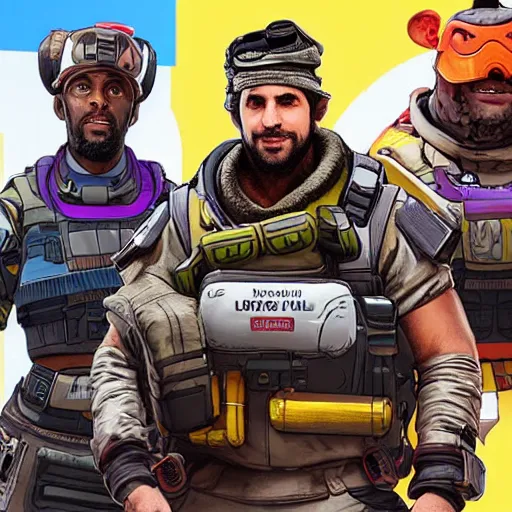 Prompt: ethan klein as the new character added to apex legends