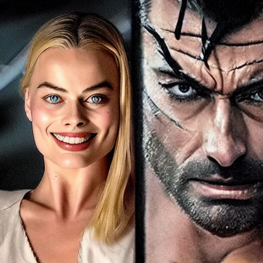 Image similar to Margot Robbie as Wolverine