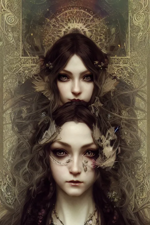 Image similar to beautiful and victorian and luxury and gothic princess Zelda portrait like smoky eyes+front face with light flowing hair, ultradetail face, art and illustration by tian zi and craig mullins and WLOP and alphonse mucha, fantasy, intricate complexity, human structure, human anatomy, fantasy character concept, watermark, blurry, hyperrealism 8k