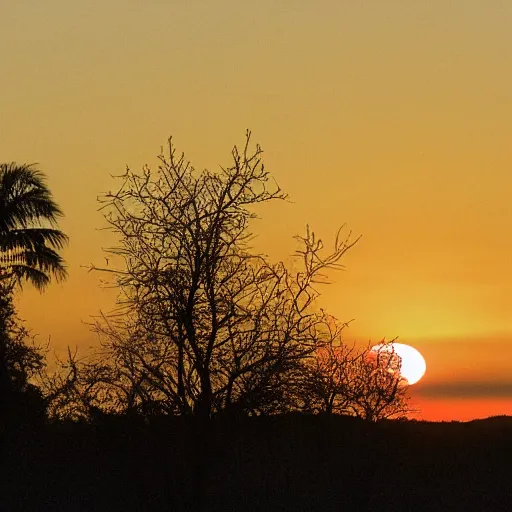 Image similar to a sunset with 1 2 moons