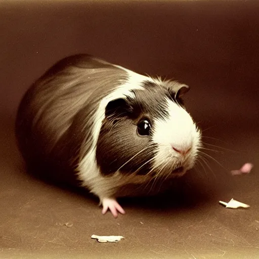 Prompt: a victorian guinea pig