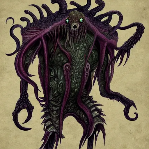 cthulu titan full body creature horror concept art | Stable Diffusion ...