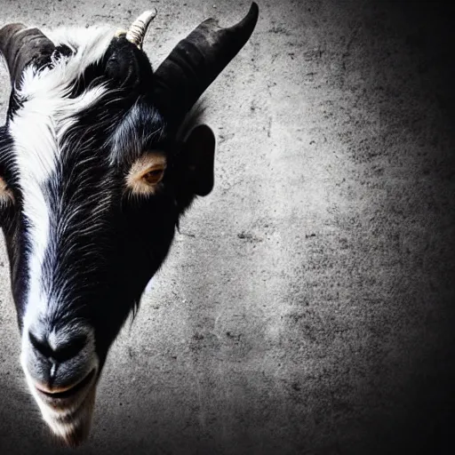 Prompt: goat, dark metal