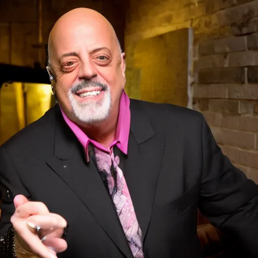 Prompt: Billy Joel in the backrooms