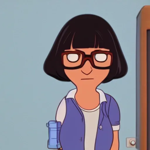 Prompt: A still of Tina Belcher in a Pixar movie