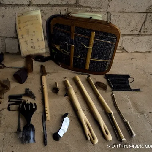 Image similar to strange torture kit found in romanian dungeon