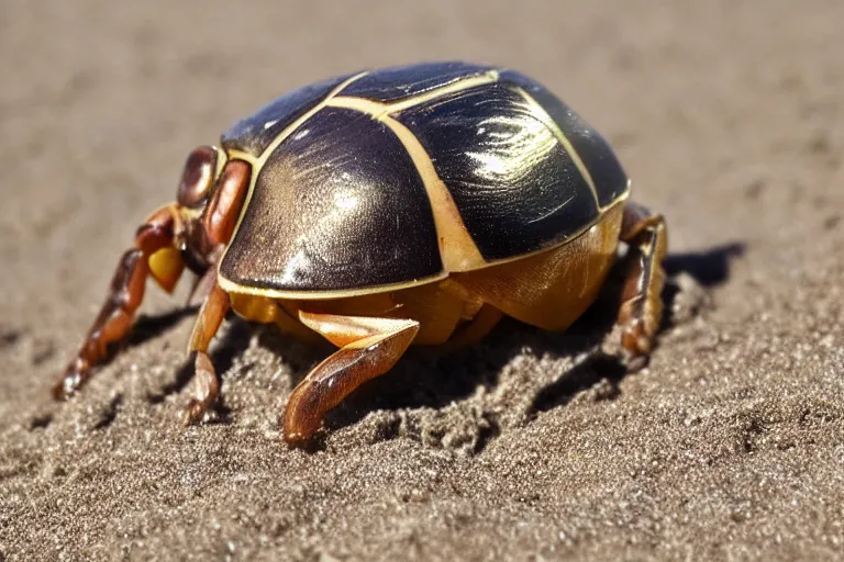 Image similar to beautiful scarab in the sand