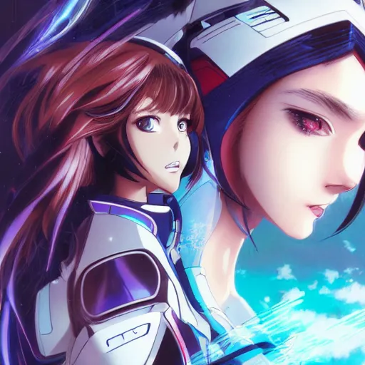 Image similar to An anime portrait of beautiful girl still from robotech 1985 by Stanley Artgerm Lau ,WLOP Rossdraws ,James Jean, Andrei Riabovitchev, Marc Simonetti and Sakimicha , HD 4k