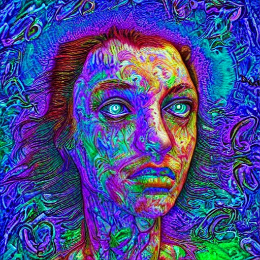 Prompt: The Dreamer that dreams the world, deepdream