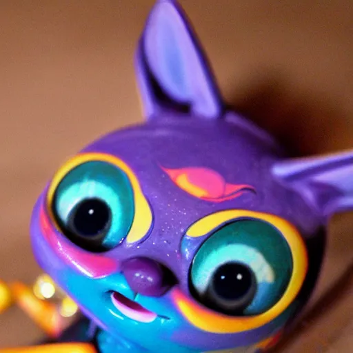 Prompt: Liminal space in outer space, My littlest pet shop toy