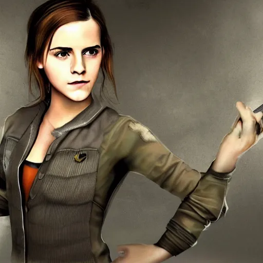 Image similar to Emma Watson screenshot from cs:go