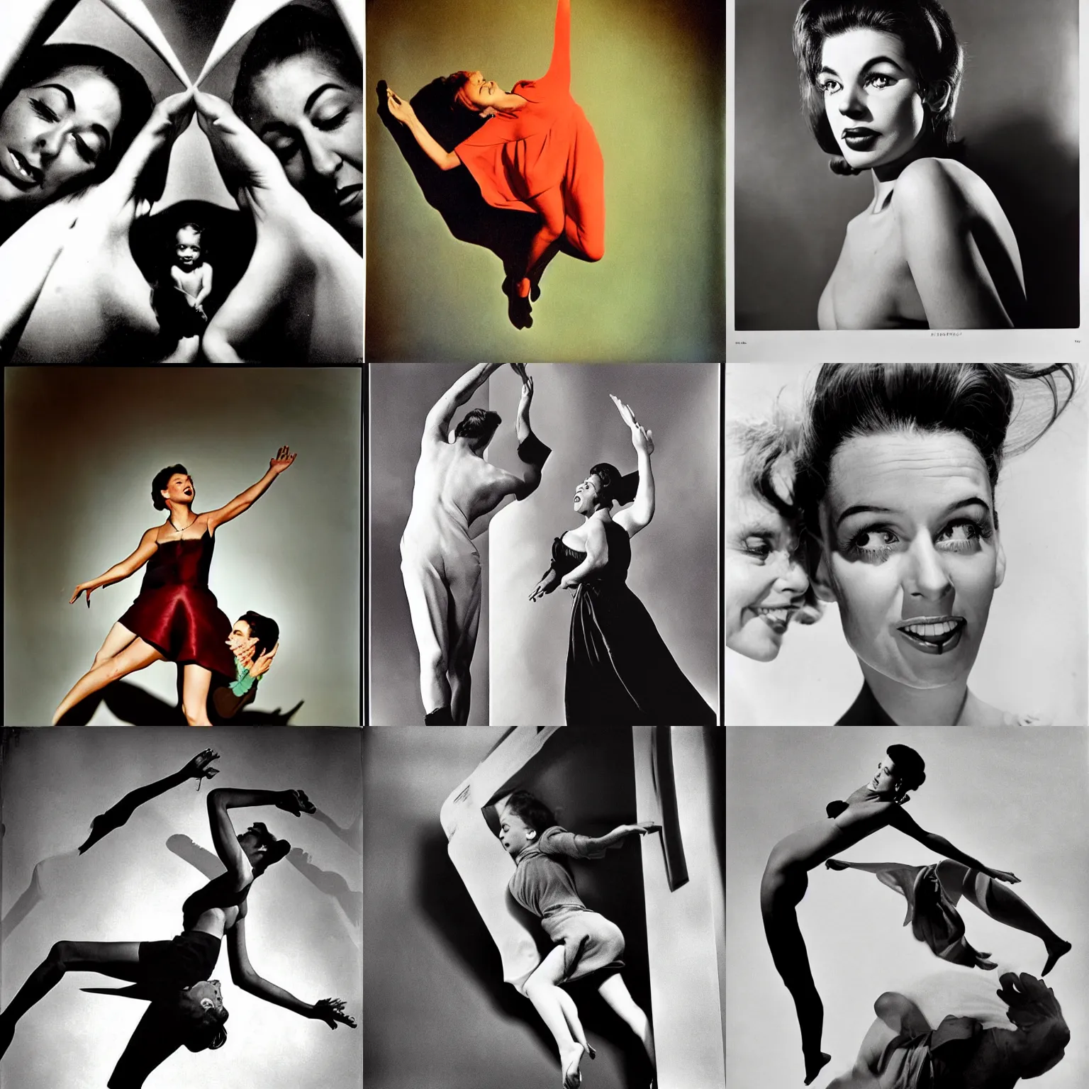 Prompt: a photo by philippe halsman