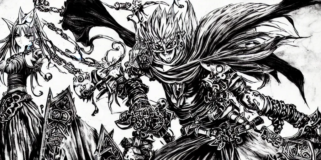 Image similar to Jinx Arcane (league of legends, 2009), artwork by kentaro miura, Kentaro Miura style, Berserk Style, High details, cinematic composition, manga, black and white ink style, a lot of details with ink shadows