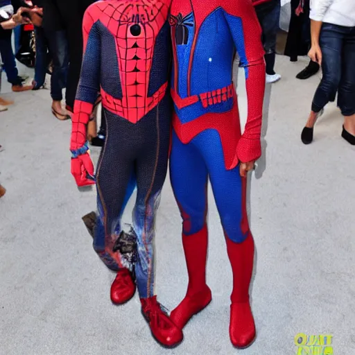 Image similar to jaden smith as spiderman, jaden smith wearing the spiderman suit