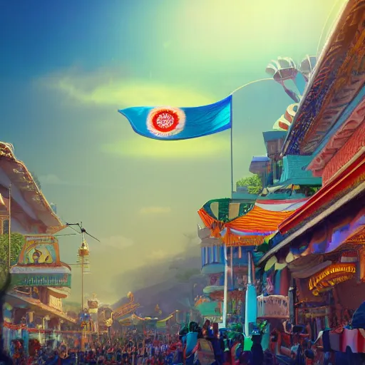 Prompt: indian flag waving, center frame, symmetric, rim light, fabric, electric, soft, concept art, intricate details, cinematic, highly detailed, colorful, photorealistic, disney pixar, octane render, iridescent, anime