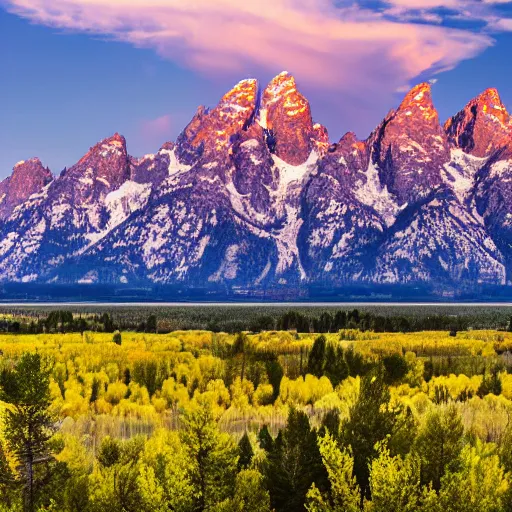 Image similar to grand teton national park, eye - level view!!!!, 4 k photorealism, trending on unsplash