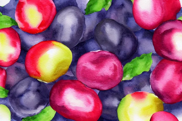 Prompt: dreamberry creamscape, watercolor album art, highly detailed, sharp, film, soft lighting