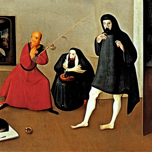 Image similar to Seinfeld by Hieronymous Bosch