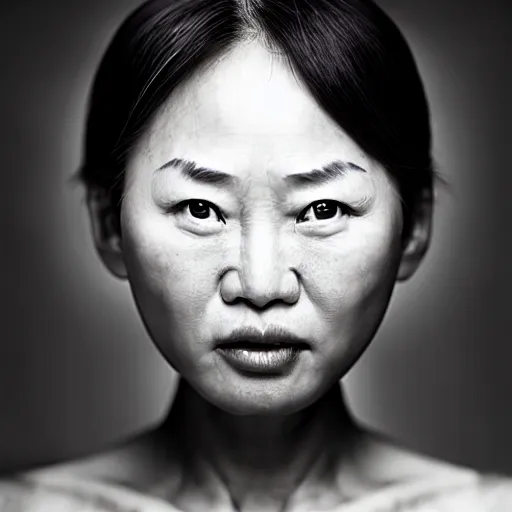 Prompt: amazing asian woman headshot portrait by Kenneth Willardt by Jimmy Nelson by Olivia Rae James, cinematic shot, studio light photo realism, sharpen, 4k, photo 85mm, award winning, documentary, detailed